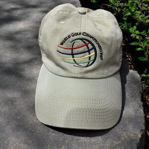 The Game Vintage World Golf Championship Tan Cotton Strapback Hat Men's One Size